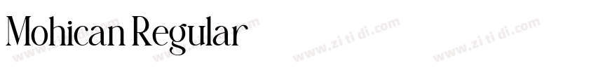 Mohican Regular字体转换 Mohican Regular字体转换